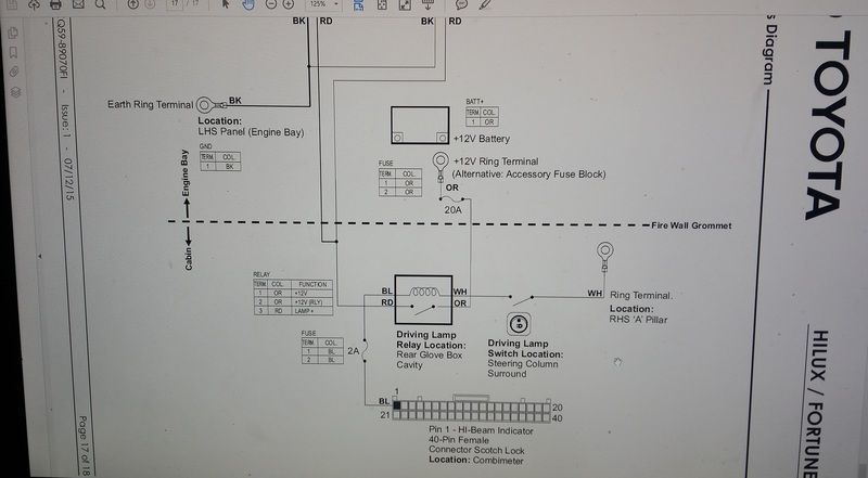 Toyota Hilux Spotlight Wiring Diagram - 20